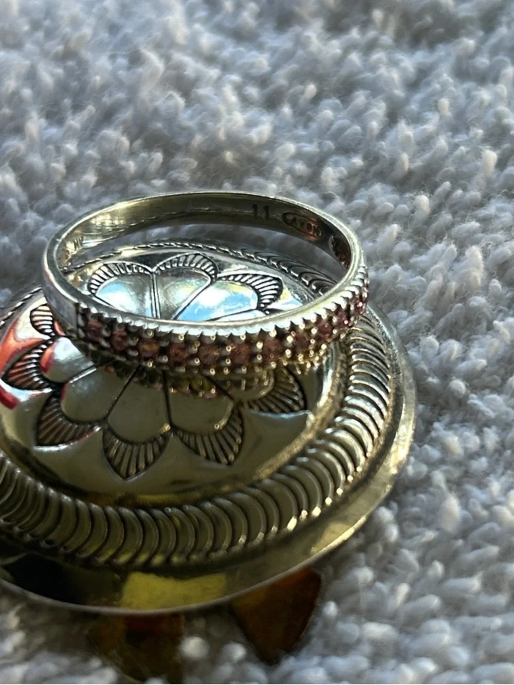 Delicate silver ring